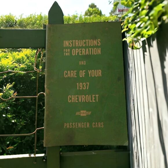 Instructions for the Operation and Care of Your 1937 Chevrolet Car Booklet Vtg. - Picture 15 of 15